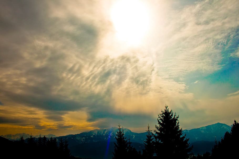 clouds, light, sky, mood, sunbeam, mystical, atmospheric, nature HD wallpaper