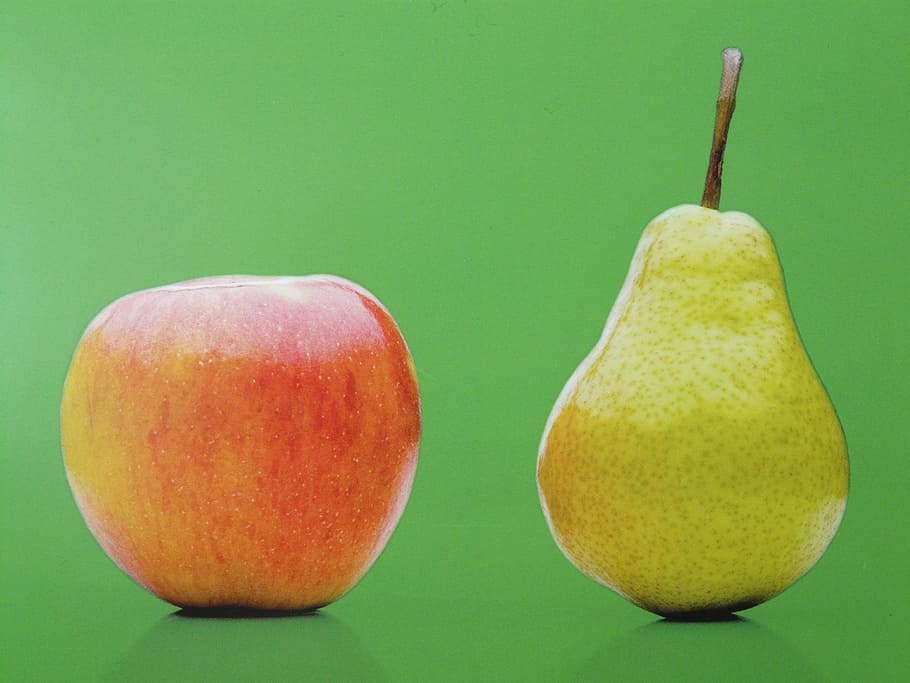 red apple, Fruit, Pear, Healthy, Nutrition, vitamins, food HD wallpaper