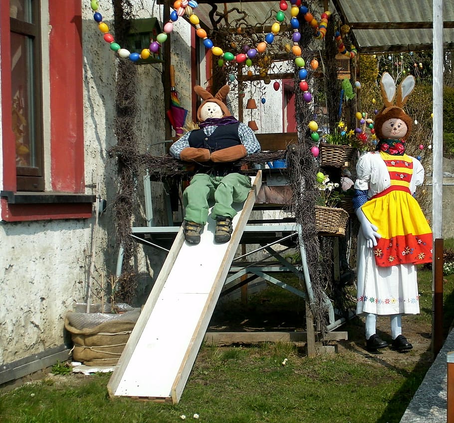 easter bunny, custom, customs, figures, osterhasen few, cultures HD wallpaper