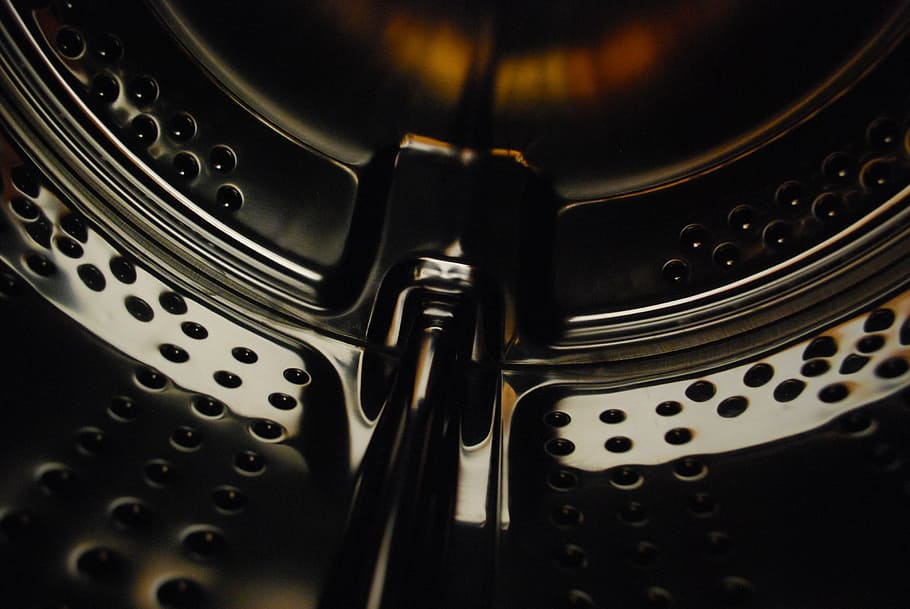washing, machine, inside, grey, drum, close, close-up, indoors HD wallpaper