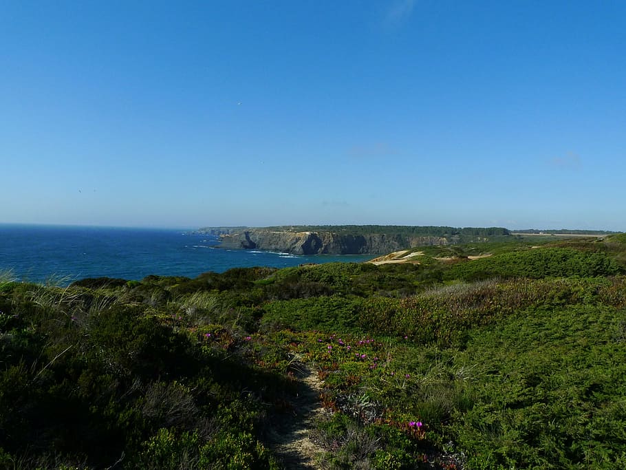 path, ocean, nature, sea, travel, outdoor, atlantic, coast HD wallpaper
