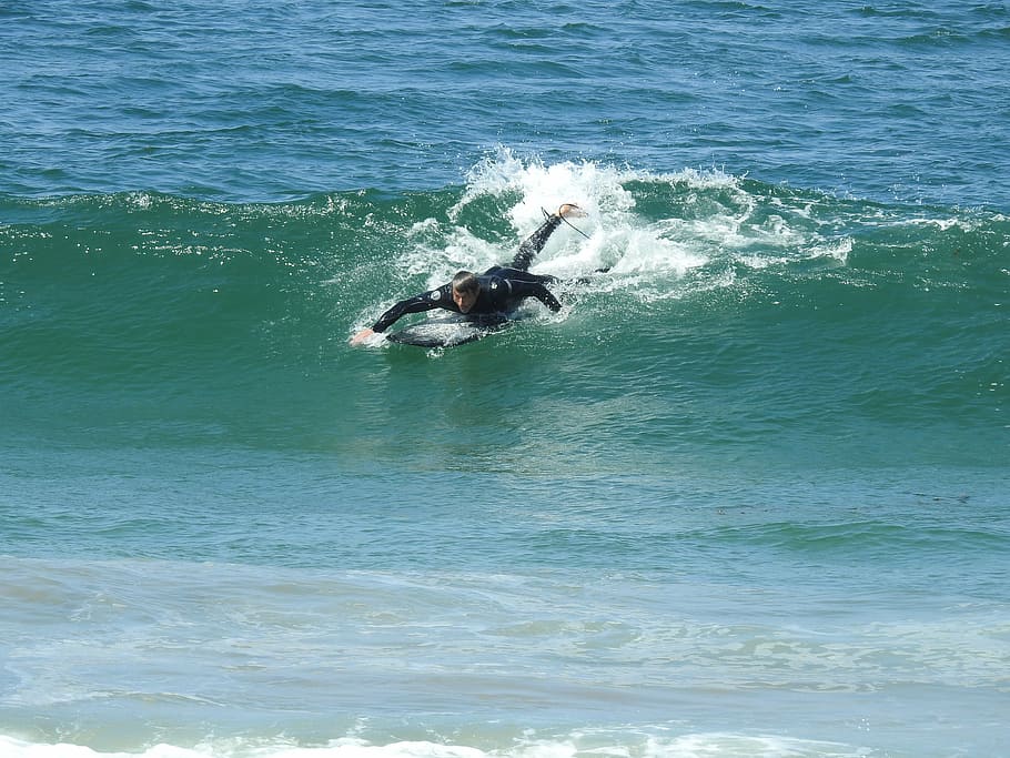 surfer, ocean, wave, surfing, surfboard, fitness, active, lifestyle HD wallpaper