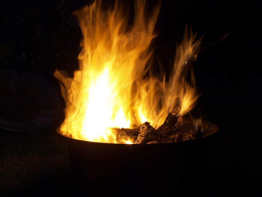Flame, Fire, Burns, Bonfire, Fever, campfire, heat - temperature HD wallpaper