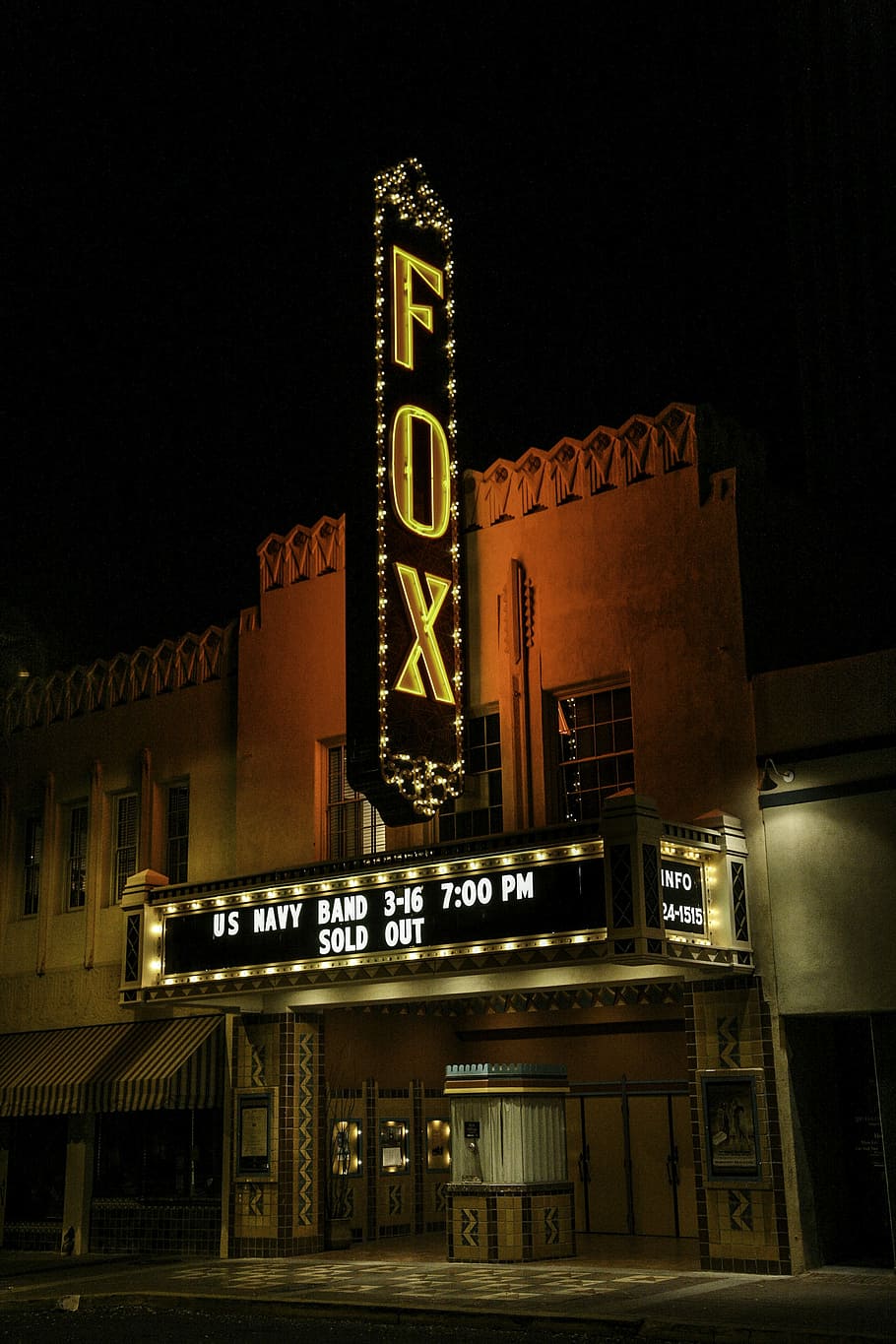 Fox Theatre in Downtown Tucson, Arizona, photos, navy week, public domain, HD wallpaper