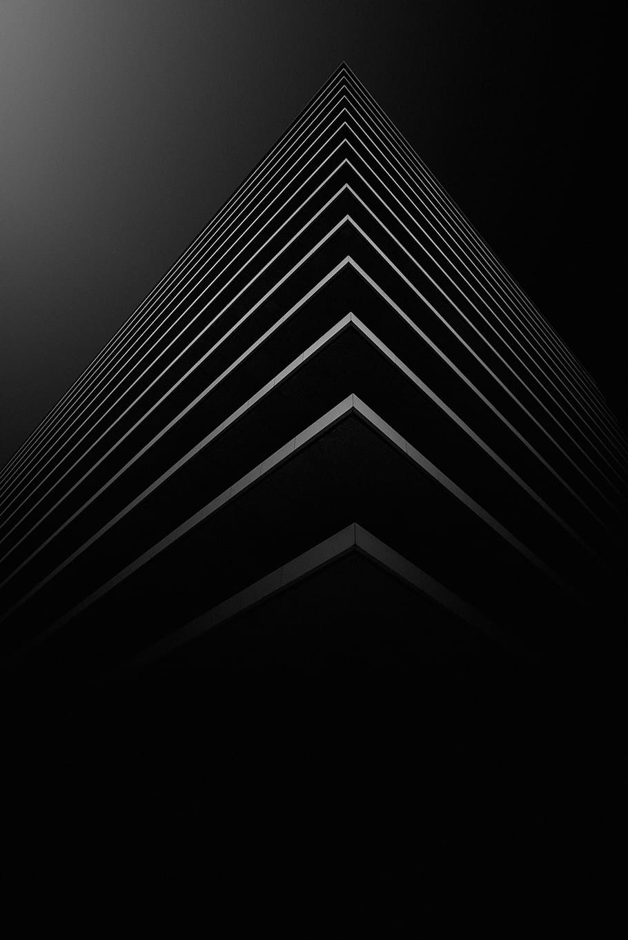 grey and black stack pyramid wallpaper, building, architecture
