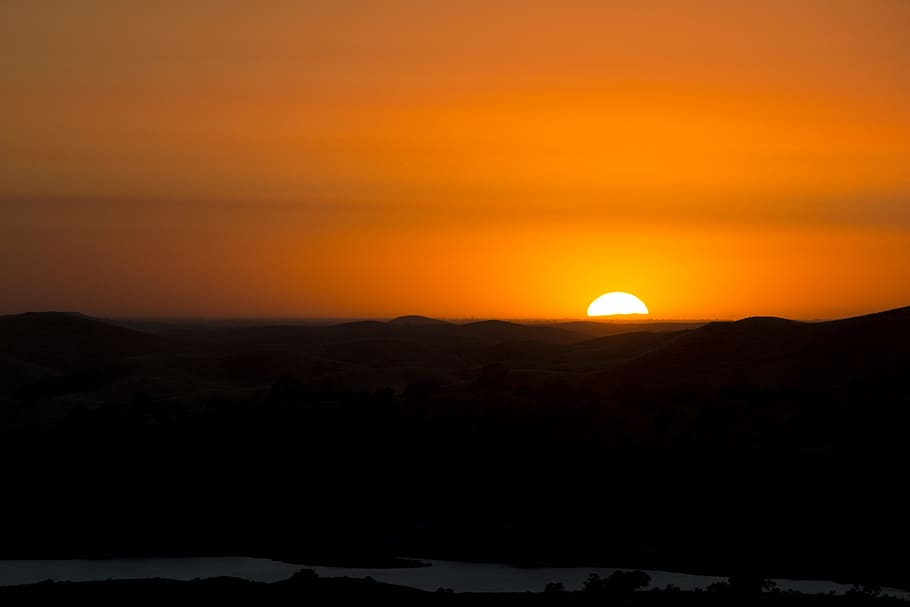 sunset over the horizon, sunset photography, New Horizons, sunrise HD wallpaper