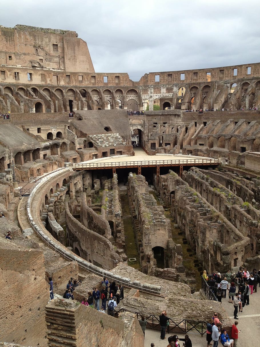 roman, coleseum, ancient, group of people, architecture, history HD wallpaper