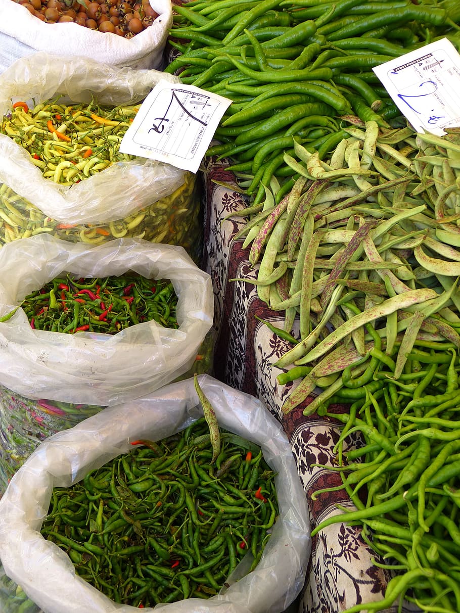 Pepperoni, Sharp, Colorful, green, vegetables, market, food HD wallpaper