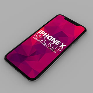 silver iPhone X, apple, ios, rendering, 3d, mobile, display HD wallpaper