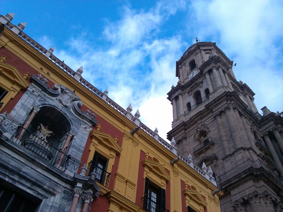 Church, Architecture, Facade, Cathedral, spain, building exterior HD wallpaper