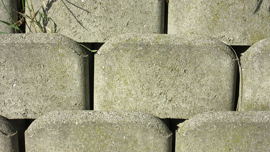 concrete, brick, rauh, texture, pattern, background, no people HD wallpaper