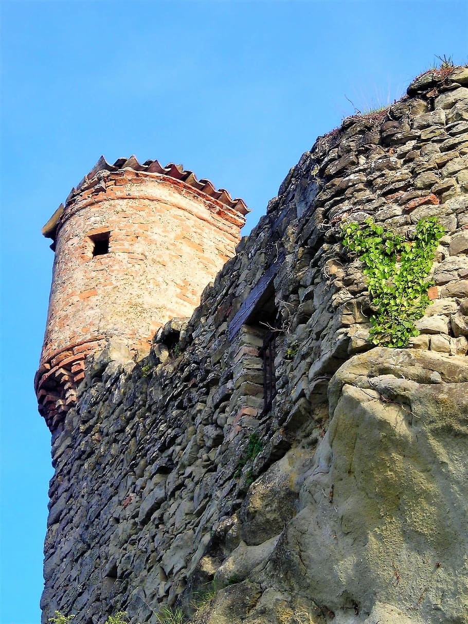 sighting, rocca, torre, architecture, castle, middle ages, italy, HD wallpaper