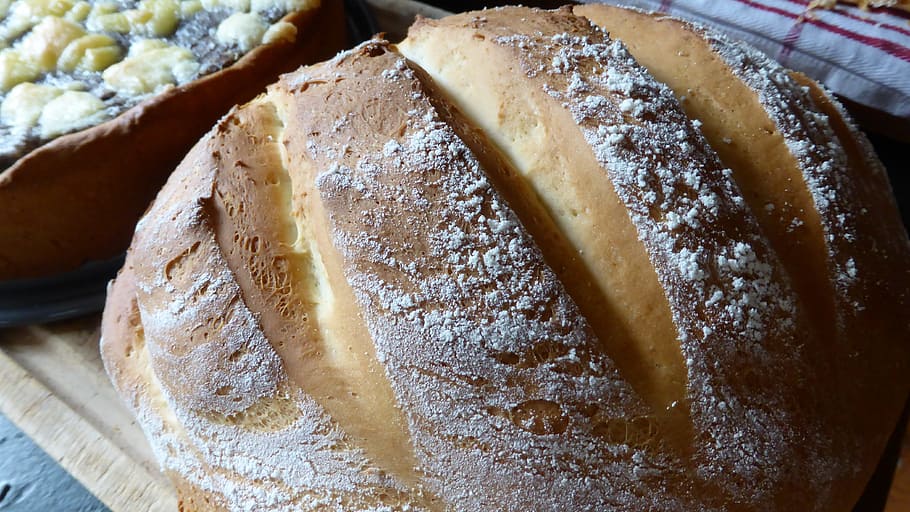 bread, yeast bread, dough, crispy, mealy, flour, bake your own HD wallpaper