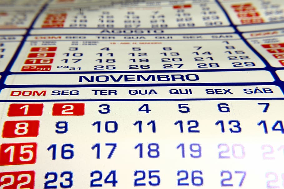 calendar, leaflet, dater, month, days, year, number, text, communication HD wallpaper