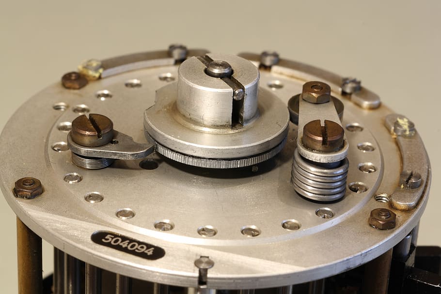 curta, mechanical, calculator, baseplate, metal, technology HD wallpaper