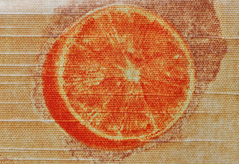 structure, tissue, pattern, close, fabric, orange, background HD wallpaper