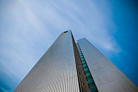 low angle photography of high rise building, architecture, skyscraper HD wallpaper