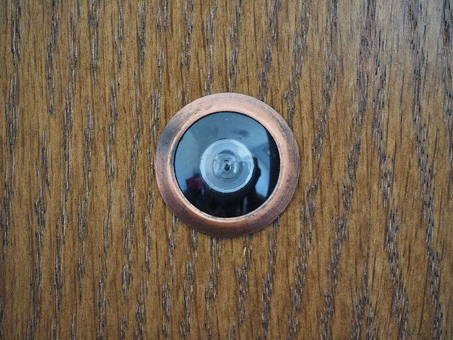 door spy, security, scout, protection of presence of, wide angle lens, HD wallpaper