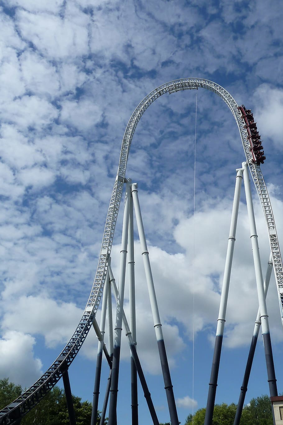 Theme Park, Park, Ride, Rollercoaster, adrenaline, fun, height HD wallpaper