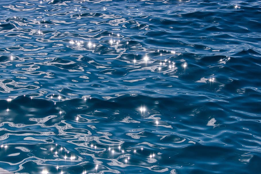 sea, ocean, water, waves, nature, full frame, backgrounds, waterfront HD wallpaper