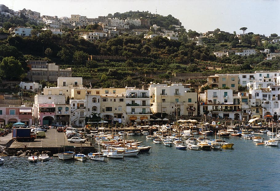 capri, island, touring, architecture, water, building exterior HD wallpaper