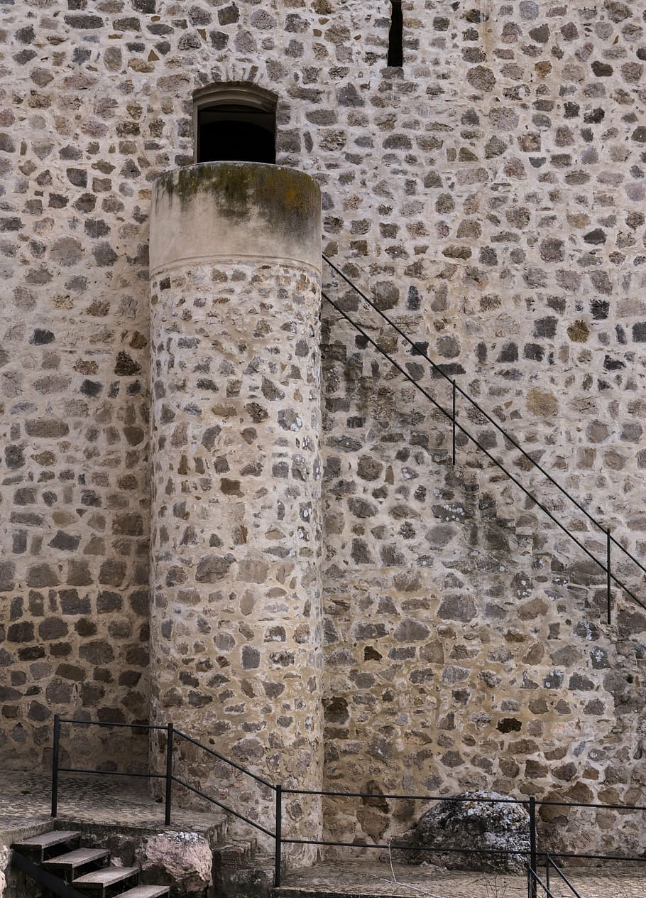 castle, stone, fortress, tower, old building, historical, wall HD wallpaper