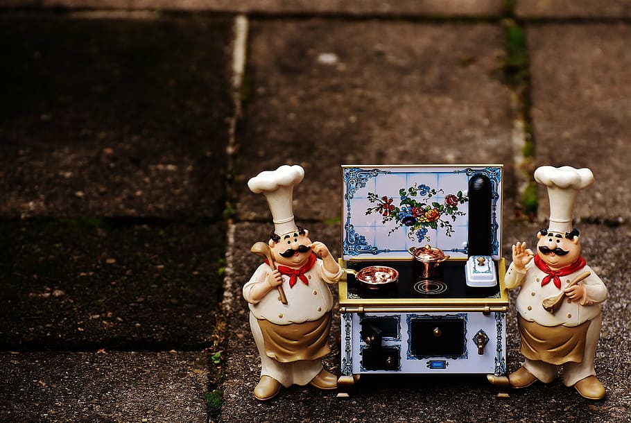 chefs, stove, pan, pot, eat, kitchen, gourmet, food, preparation HD wallpaper