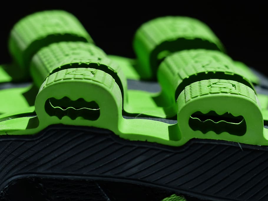 sole, green, rubber lining, suspension, damping, grip, friction, HD wallpaper