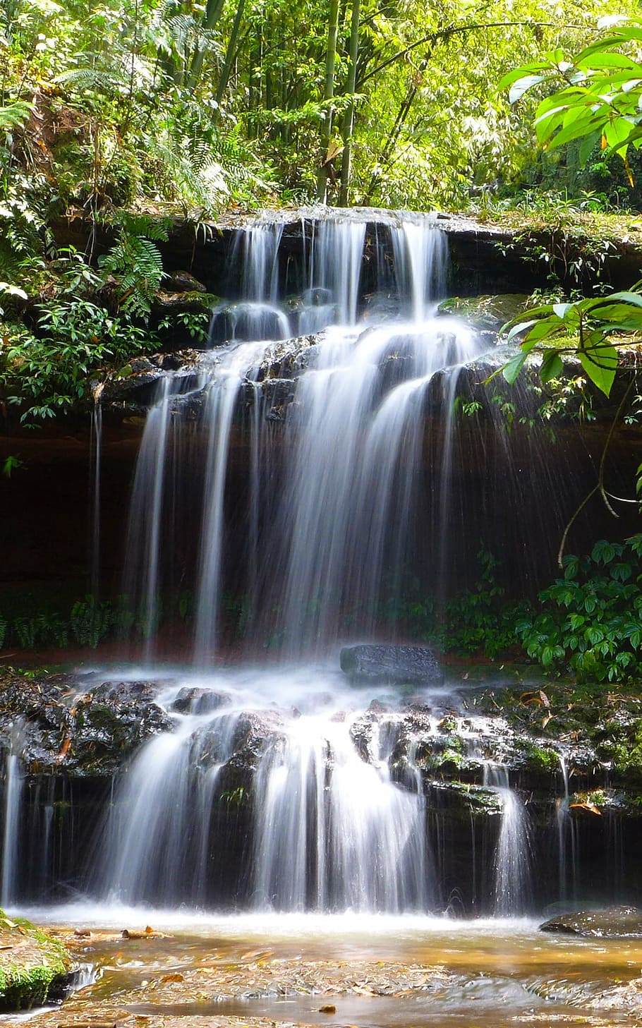 creek, running water, falls, scenics - nature, beauty in nature, HD wallpaper