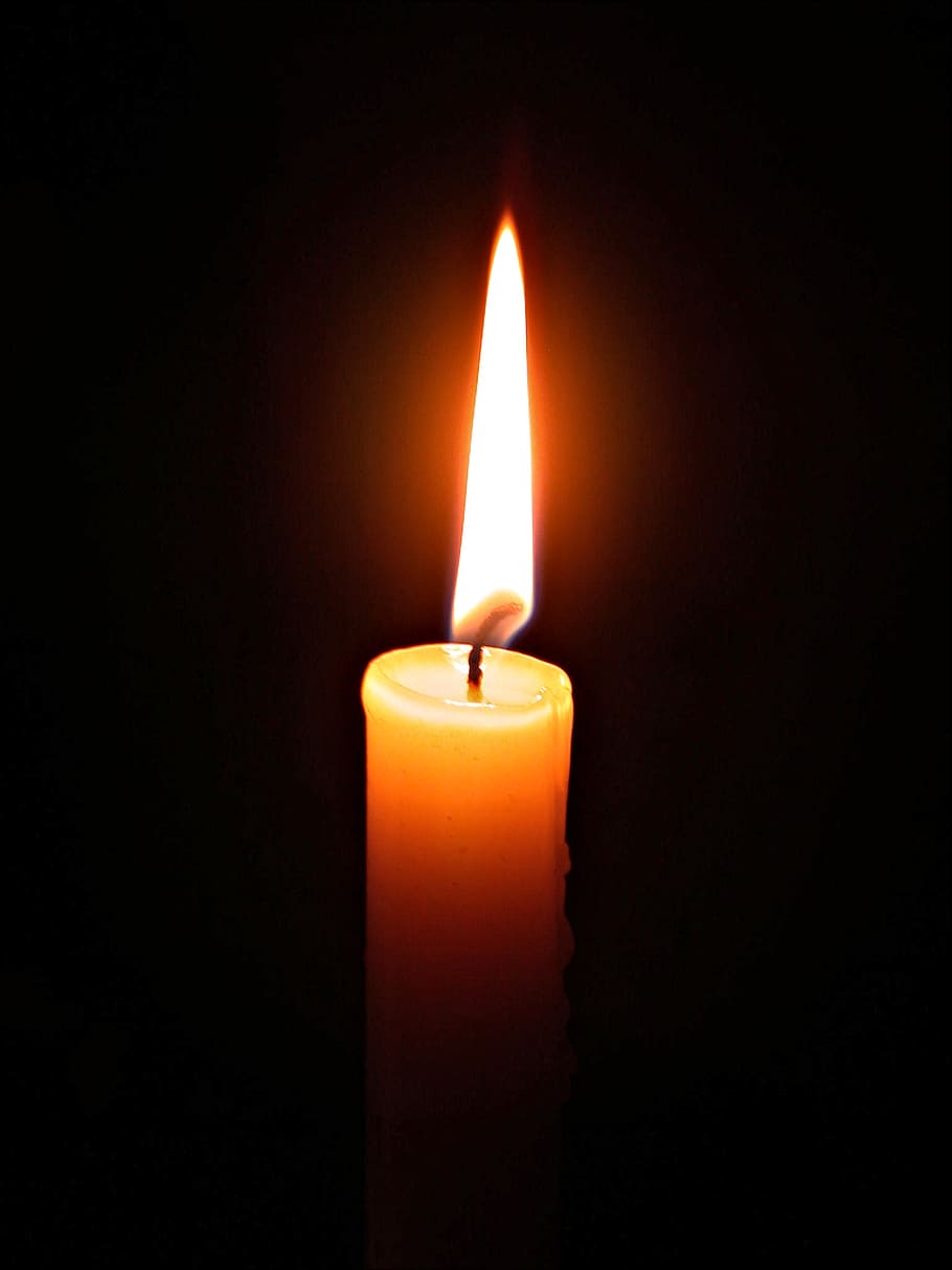 candle, light, fire, flame, glowing, candlelight, burning, symbol HD wallpaper