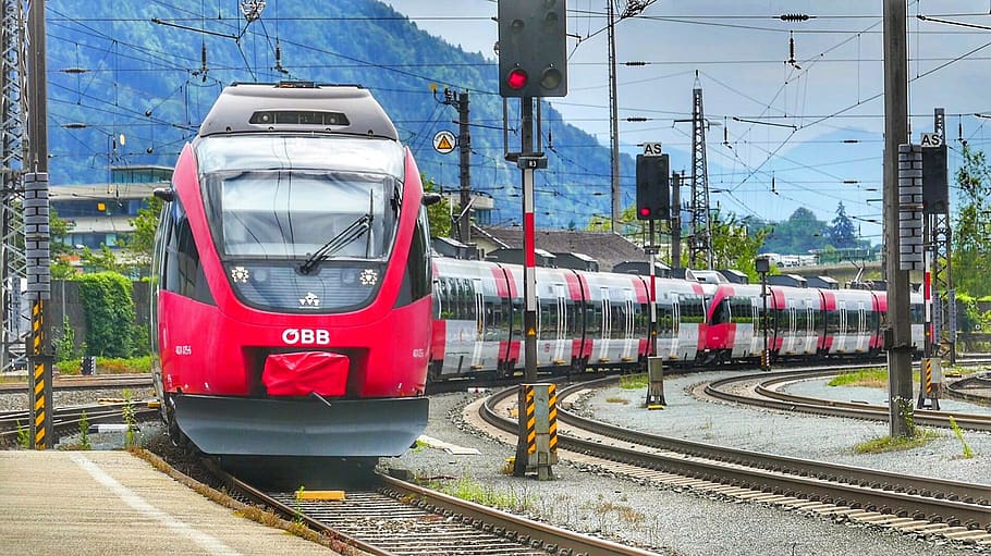 train, transport system, railway, rail transportation, track HD wallpaper