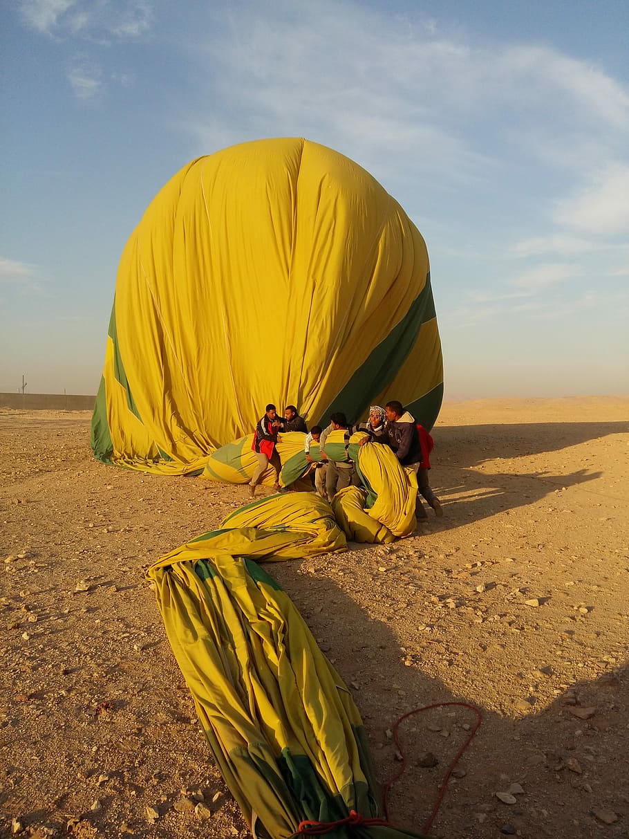 Ballon, Balloon, Workers, Sky, blue, people working, arts and crafts HD wallpaper