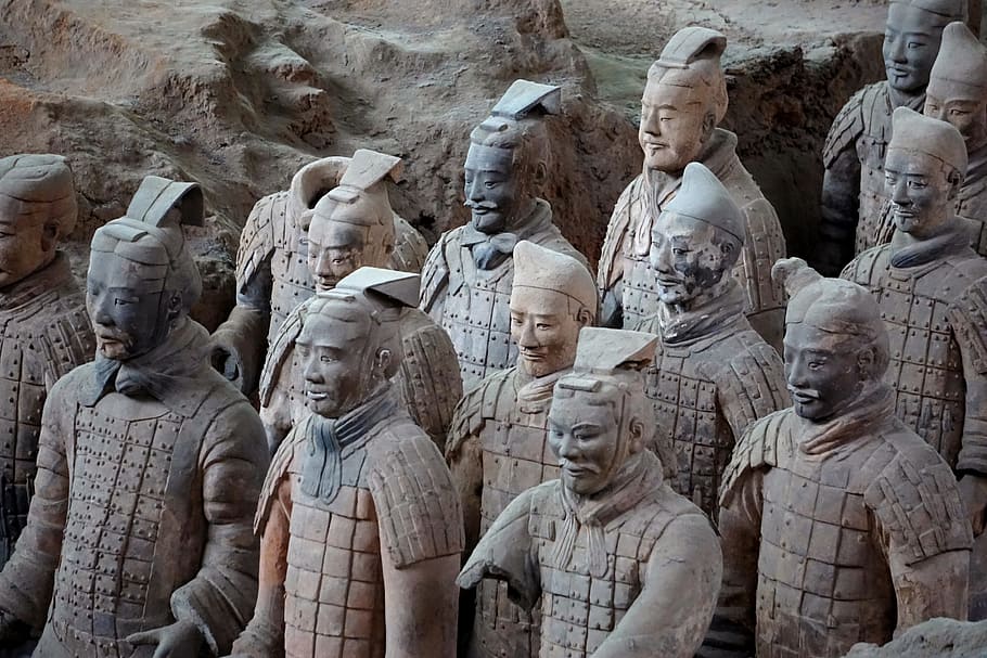 terracotta warriors, terracotta army, xi'an, china, tomb, history