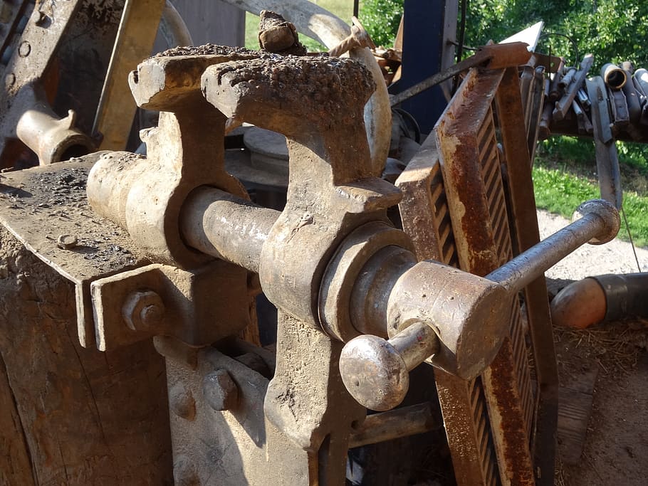 vice, device, old, rust, rusted, metal, rusty, old equipment HD wallpaper