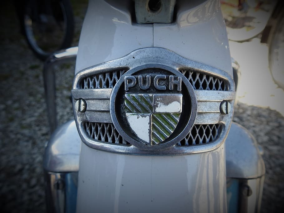 puch, old, two wheeled vehicle, motorcycle, classic, machine