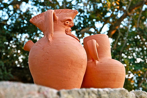 vessels, mud, handmade, tradition, pottery, clay, earthenware HD wallpaper