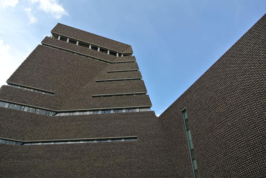 tate, modern, brickwork, architechture, london, landmark, architecture HD wallpaper