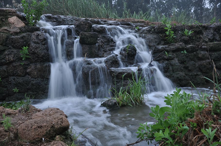 water, flow, flowing, nature, wet, stream, ripple, river, fall HD wallpaper