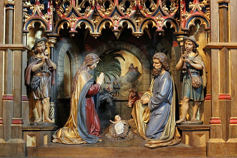 HD wallpaper: Nativity Scene, Manger, Jesus, mary, joseph, bethlehem,  christmas | Wallpaper Flare