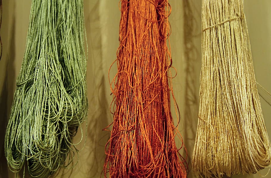 Silk, Thread, Co, Colorful, Material, handmade, texture, bundle HD wallpaper