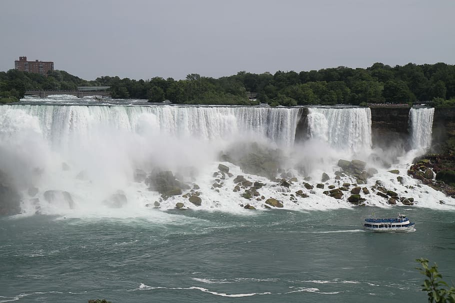 Niagara Falls, Waterfall, Mist, motion, nature, long exposure HD wallpaper