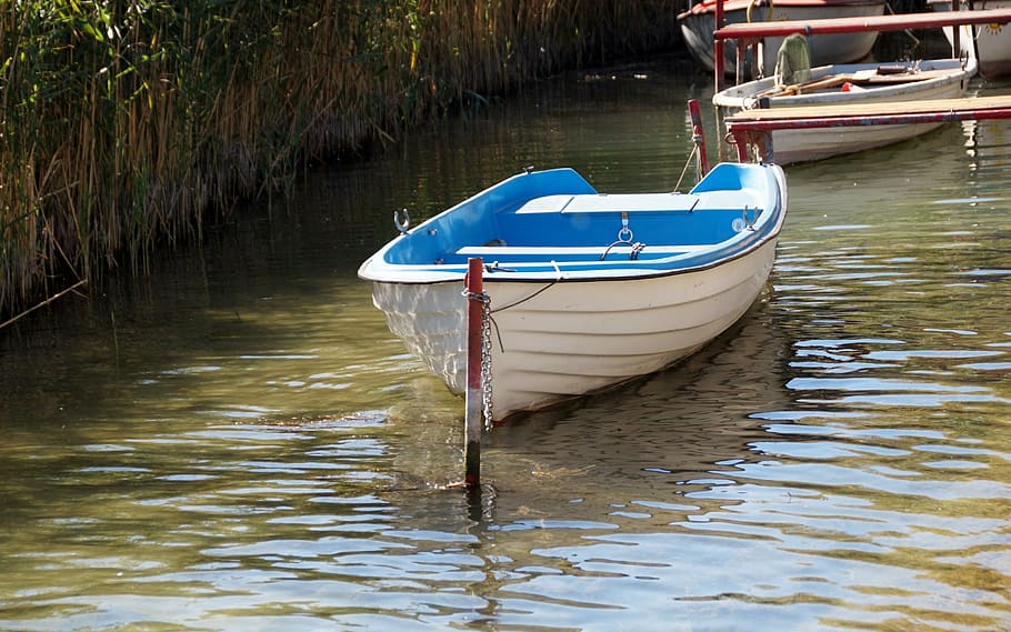 Rowboat, Punts, Anchored, Bound, nautical vessel, transportation HD wallpaper