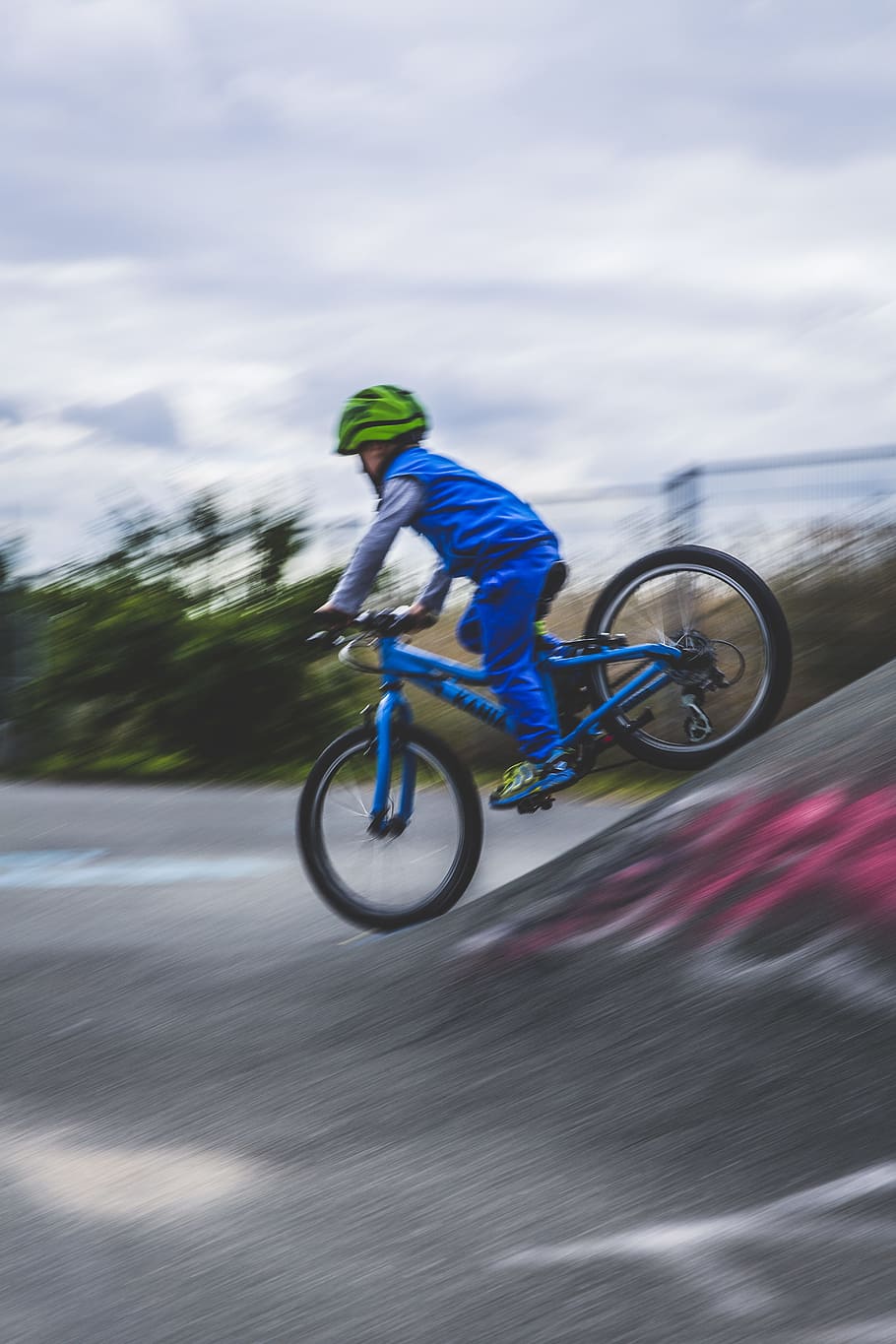 nature, sky, person, clouds, action, asphalt, biker, biking, cement HD wallpaper