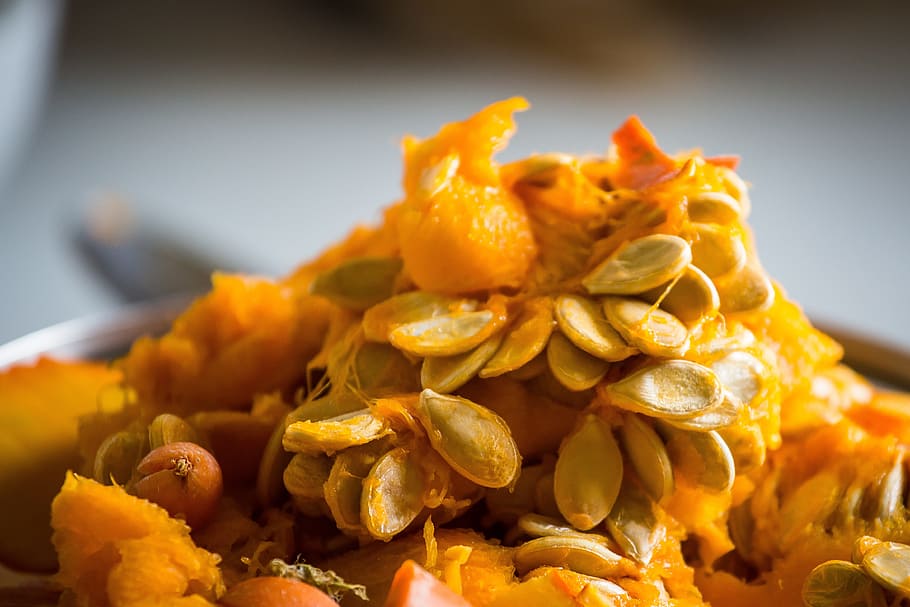 pumpkin, pumpkin seed, fruit, grains, vegetarian, healthy, bless you HD wallpaper