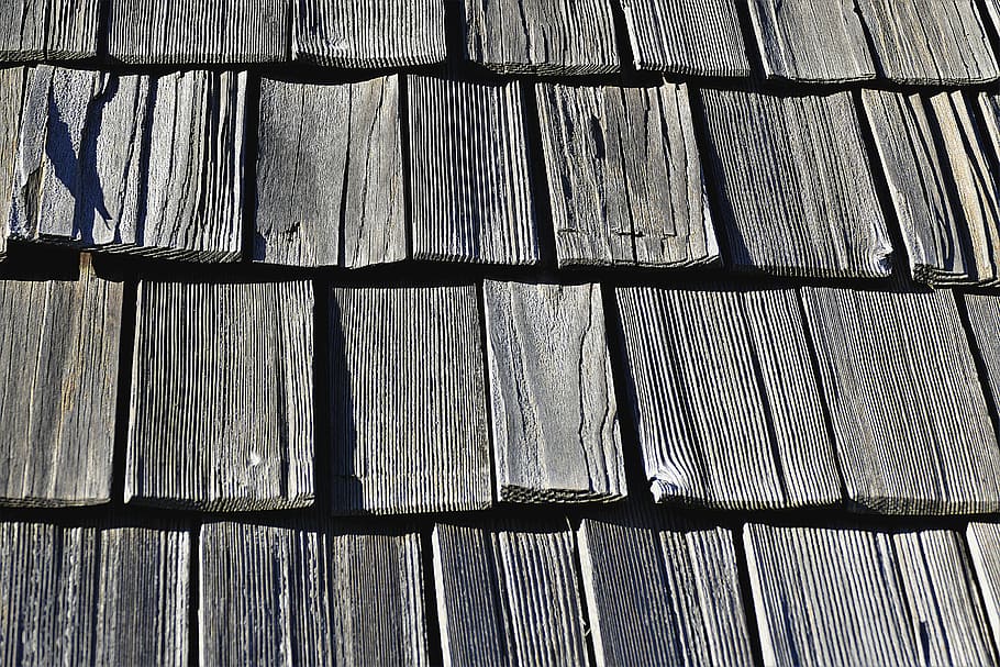 shingle, wood shingles, background, full frame, pattern, backgrounds HD wallpaper