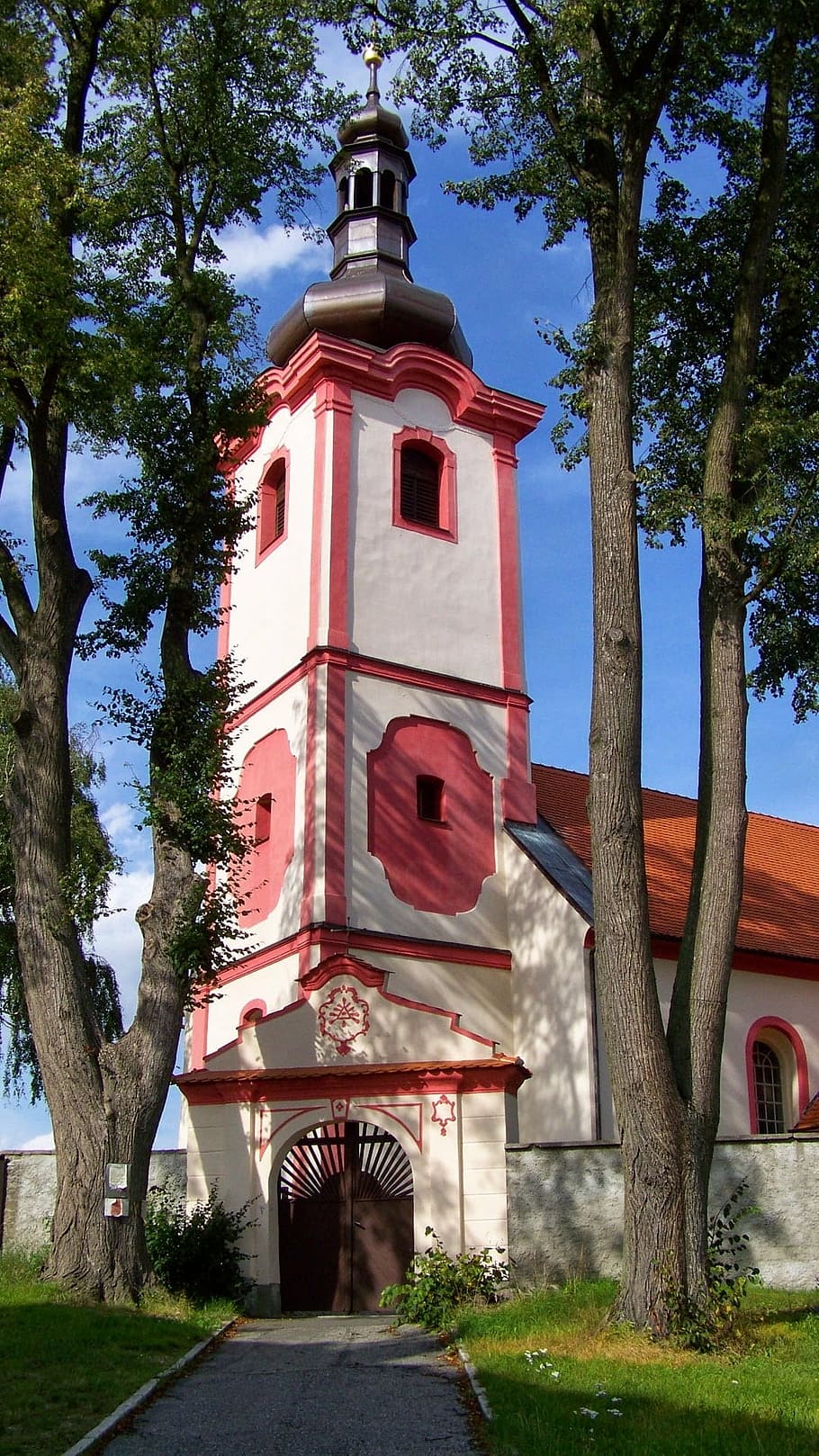 church, trees, steeple, plant, architecture, built structure HD wallpaper