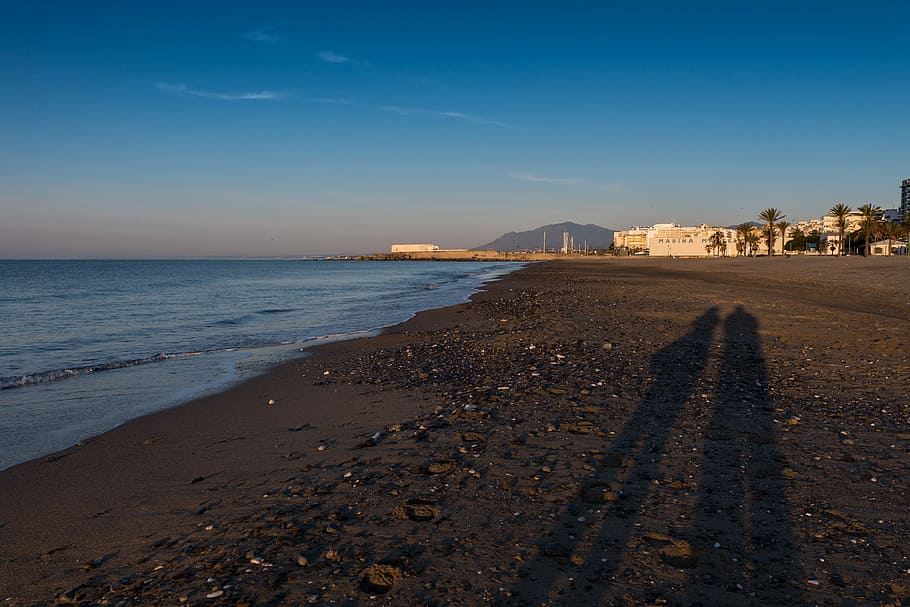 Dawn, Marbella, Malaga, Andalusia, Spain, sun, beach, costa, HD wallpaper