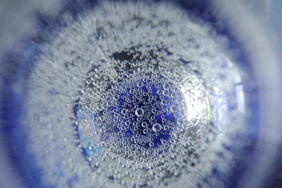 textures, bubbles, background, glass, water, blue, circles HD wallpaper