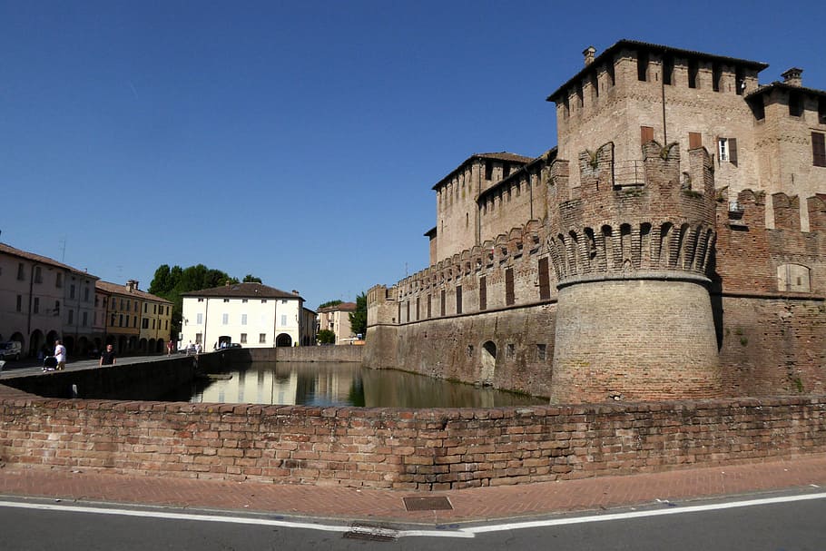 fontanellato, the rocca sanvitale, castle, architecture, building exterior, HD wallpaper