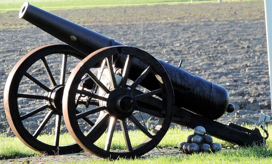 cannon, cannonballs, history, war, weapon, gun, old, artillery, HD wallpaper